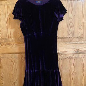Polo Purple Velvet Dress